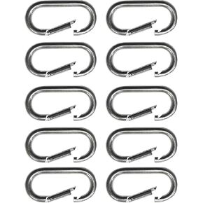 SNAP-LOC Snap-Hook Carabiner 1-1/2 x 3-1/8 Inch 10-Pack, Logistic Tie-Down for Pickups, Trucks, Trailers