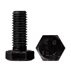 M8x 50mm Hex Head Screws Bolts, M8x1.25 Bolt,12.9 Grade Alloy Steel, Hexagon Head Bolts, Black Oxide Finish, Half Thread,Quantity 10