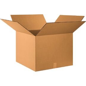 Partners Brand PHD242418DW Double Wall Boxes, 24"L x 24"W x 18"H, Kraft (Pack of 10)
