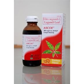 2 Ascof Lagundi Leaf Syrup Cough Remedy (2x120ml)
