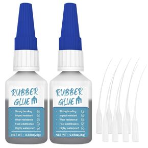 25g Rubber Glue, Glue for Rubber, Rubber Adhesive for Instant Bonding and Repairing Between Rubber and Rubber, Rubber and Other Materials, for Rubber Products, Rubber Boots, Tires, Rubber Tube
