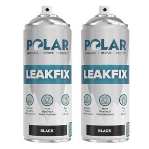 Polar Clear Leak Fix Spray - 4 x 13.5fl. oz - Waterproof Roof Sealant - Instantly Seals Leaks and Cracks, for Lasting Protection on Roofs, Drainpipes & Gutter Repairs- for Interior and Exterior Use