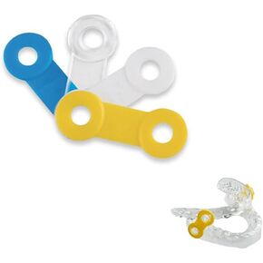 50PCS Replacement Elastic Straps for Anti-snoring Appliance 100% Latex Free (Blue, 14mm)