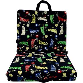 Treasure Gurus Patterned Foam Bingo Game Seat Folding Double Office Stadium Chair Cushion Back Support Pad