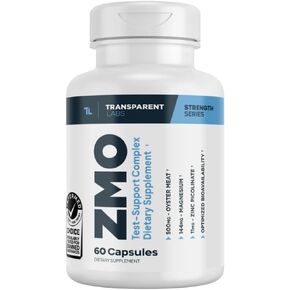 Transparent Labs ZMO - Muscle Builder for Men & Women with Zinc, Magnesium Glycinate, & Oyster Powder for Muscle Recovery - 60 Count in Kuwait