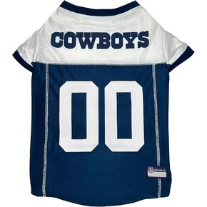 Pets First NFL Dallas Cowboys Throwback Dog Jersey, Retro Dog Football Jersey, Size Medium, Vintage Dog Shirt