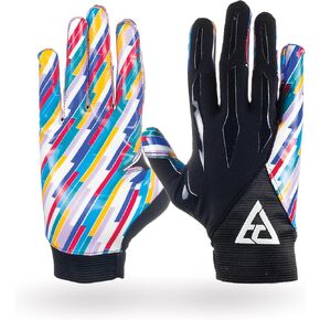 Eternity ACL Football Gloves - Tacky Grip Gloves Adult & Youth Sizes - Best Receivers Gloves Comfort and Protection