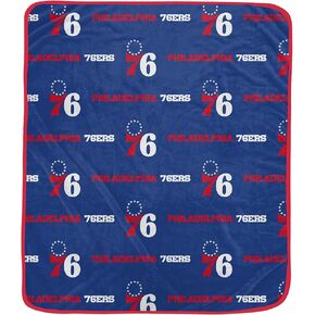 Pegasus Sports Officially Licensed NBA Repeat Logo Wordmark Ultra Soft Blanket