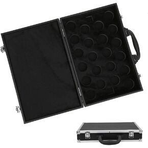 SUNGOOYUE Pool Balls Carrying Case, Snooker Pool Balls Storage Box Carrying Case with Handle for 22 Billiards Balls
