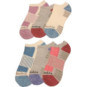 Columbia Girl's No Show Athletic Socks 6 Pair, Assorted, Youth 6-1.5, Grey/White Assort.