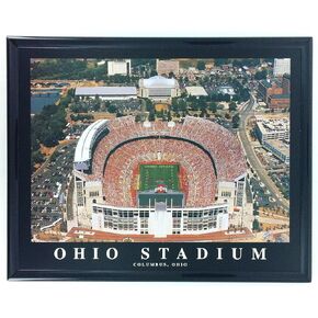 Ohio State Buckeyes Columbus Stadium - Framed Print from Dramatic Aerial Photograph - Treasured Collector Lithograph of Iconic Landmark! in Saudi Arabia
