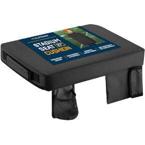Alpcour Portable Extra Thick Stadium Seat Cushion – Bleacher Cushion with Side Pocket, Cup Holder, Waterproof, Anti-Slip, and Straps – Perfect for Football Seats and Bench Seats for Bleachers