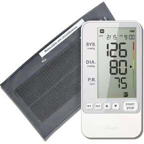 InBody at-Home Automatic Blood Pressure Monitor BP170 - High Blood Pressure Monitor with One-Touch Cuff, for Home and Professional Use, Large Digital Display