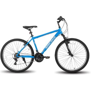 HH HILAND 26 27.5 Inch Mountain Bike, Mens and Womens MTB with 21 Speeds, High-Tensile Steel Frame, V Brake, Hardtail Bicycle for Adults