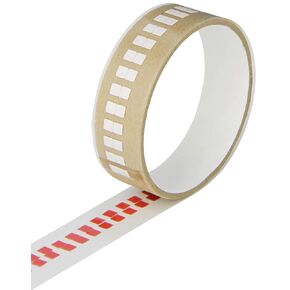 TapeCase 1-5-3M 5558 White Polyester/Paper/Acrylic Adhesive Ultra Thin Water Contact Indicator Tape, 0.006" Thickness, 5 yd Length, 1" Width