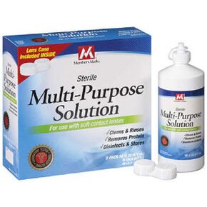 Member's Mark Multi-purpose Sterile Solution for Any Soft Contact Lens, 16-Ounce