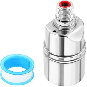 1/2'' Automatic Water Level Control Valve, Water Float Valve, Stainless Steel Water Shut Off Ball Mini Float Valve for Pool, Fish Tank, Livestock Troughs, Pond