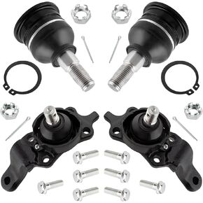 2x مفاصل كروية أمامية سفلية + 2x مجموعة مفاصل كروية أمامية علوية طقم تعليق للسائق الأيسر والراكب الأيمن مناسب لتويوتا تندرا 2004-2006، لتويوتا سيكويا 2004-2007 K80521 K80522 K90255 in Kuwait