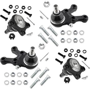 4Pcs Suspension Kit Front Upper & Lower Ball Joints Kit Set Left & Right Assembly Fit For Mitsubishi Montero 1992-2000, For Mitsubishi Montero Sport 1997-2004 Replace# K9753 K9754 K9755