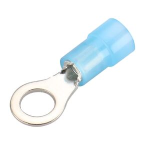 Baomain Nylon Insulated Ring Terminals 16-14 AWG (1.5-2.5 mm²) USA #10 Stud Size 0.2'' RNYBS2-5 Blue Pack of 100