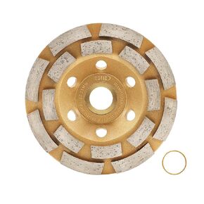 Diamond Grinding Wheels 5'' - BGTEC Grinding Cup Wheel Arbor：22.23/15.875mm for Polishing and Cleaning Marble Concrete Masonry（2pcs）