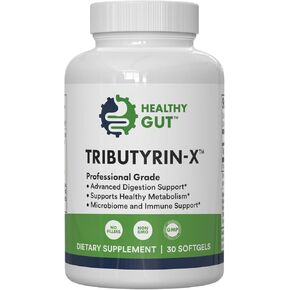 Healthy Gut Tributyrin-X | Histamine and Leaky Gut Support | 99% Pure w/Zero Odor | 30 Servings
