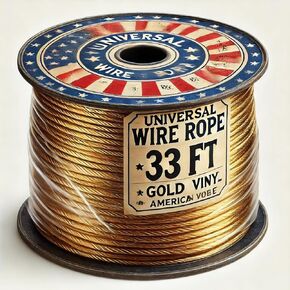 Transparent Vinyl-Coated Wire Rope Ideal for Fencing, Plant Support, Grape Trellises, and Decorative Events (1/8 inch 33 ft)