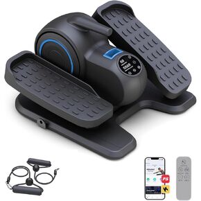 Under Desk Elliptical Machine Ellipse Leg Exerciser for Seniors Adults, Leg Ercise Pro Quiet & Portable Seated Pedal Exerciser with Remote Control & Non-Slip Pad for Home Office Use