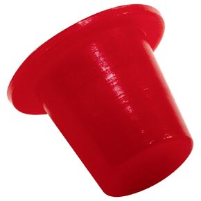 Caplugs Z235VQ2 Plastic Tapered Cap and Plug. T-235-V, PE-LD, Cap OD 0.15" Plug ID 0.269", Red (Pack of 300)