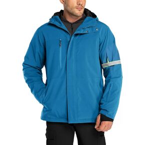 33,000ft Mens Ski Jacket Waterproof Insulated Snow Jacket, Mountain Breathable Winter Jackets for Men Ski Snowboard Coat