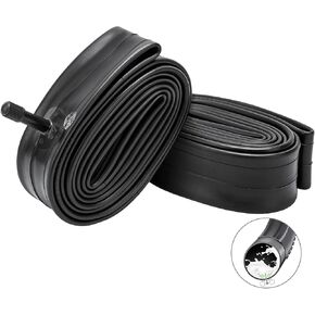 2-Pcs 20" Heavy Duty Bike Tubes 20x2.10/2.40 AV32mm Super Automatic Repair, Self-Sealing, Puncture Resistant Compatible with 20x2.1/2.125/2.2/2.25/2.3/2.4 Bike Bicycle Tire Tubes Schrader Valve