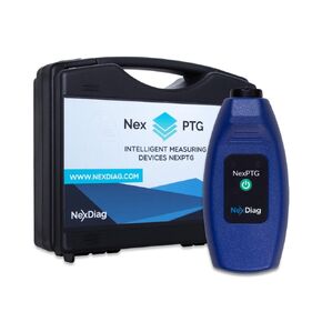 NexDiag NexPTG Advanced Paint Thickness Gauge - Professional Coating Meter with Spherical Probe, Bluetooth 4.0 LE, Enhanced Analysis for iOS/Android Devices, Includes Cleaning Cloth