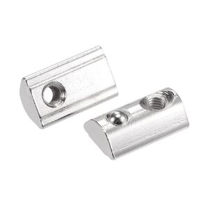 uxcell M5 T Slot Nuts Roll in Spring T-nut with Ball Carbon Steel for 4040 Series Aluminum Extrusion Profile Rail with 8mm Slot 30Pcs
