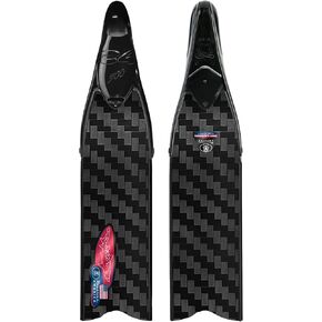DJ Sand Tiger Carbon Freediving, Spearfishing, Scuba Diving Fins | Superlight Carbon Fins, White, 8.5-9