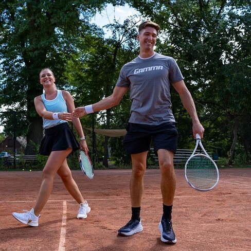 GAMMA Sapphire Tennis String, Earth-Friendly Tennis Racket Strings with AMP Copolyester Technology for Effortless Spin and Precision, 16 and 17 Gauge, Reel, Set in Kuwait