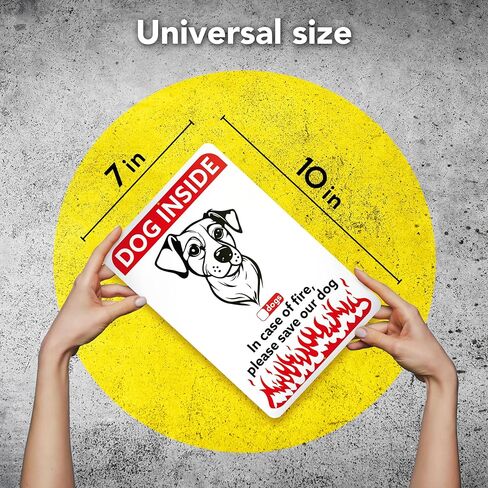 قطعتان من القط بالداخل - في حالة نشوب حريق، يرجى حفظ لافتات القطط الخاصة بنا - لافتات تنبيه من الألومنيوم مقاس 10x7 - علامات حريق للحيوانات الأليفة - علامات أمان لإنقاذ الحيوانات الأليفة من Cat in Kuwait