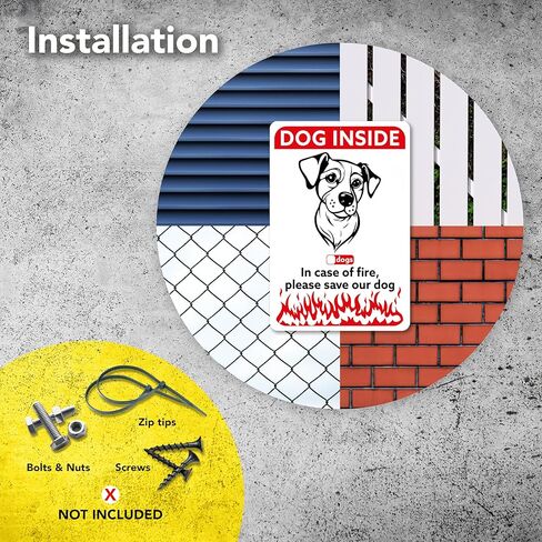 قطعتان من القط بالداخل - في حالة نشوب حريق، يرجى حفظ لافتات القطط الخاصة بنا - لافتات تنبيه من الألومنيوم مقاس 10x7 - علامات حريق للحيوانات الأليفة - علامات أمان لإنقاذ الحيوانات الأليفة من Cat in Kuwait