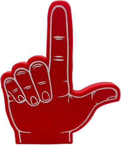 Giant Foam L Finger 18 Inch- Pistol Foam Hand for All Occasions - Cheerleading for Sports - Exciting Vibrant Colors use as Celebration Pom Poms- Great for Athletics Local Sport Events Prank Loser Finger in Saudi Arabia
