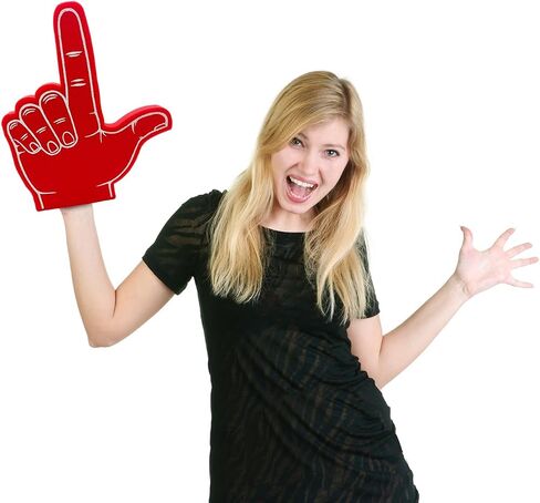 Giant Foam L Finger 18 Inch- Pistol Foam Hand for All Occasions - Cheerleading for Sports - Exciting Vibrant Colors use as Celebration Pom Poms- Great for Athletics Local Sport Events Prank Loser Finger in Saudi Arabia