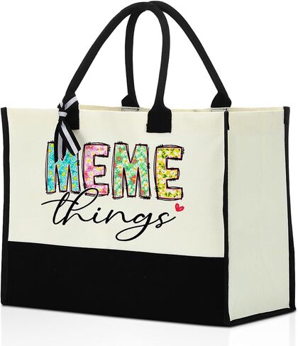 Grandma Christmas Birthday Gifts Mother Gifts Tote Bag for Women Grandmother Classic Canvas Shopping Grocery Bag in Kuwait