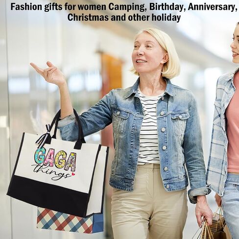 Grandma Christmas Birthday Gifts Mother Gifts Tote Bag for Women Grandmother Classic Canvas Shopping Grocery Bag in Kuwait
