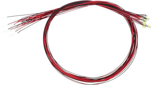 PATIKIL 1206 Micro LED سلكي مسبقًا، 12 قطعة 2.8-3.3 فولت صغيرة ملحومة مسبقًا، صمامات ثنائية باعثة للضوء، جهاز تثبيت على السطح لبناء النماذج، DIY، المشروعات العلمية، طول 9.8 بوصة، أبيض بارد in Kuwait