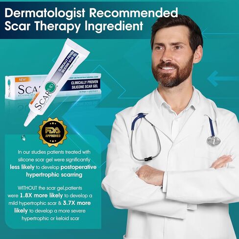 Scar Gel Scar Cream, Keloid Bump Removal, Advance Scar Gel for Surgical Scars,Body,Leg, Burns,C-Section, Stretch Marks, Reduces Discomfort, 0.21oz in Saudi Arabia