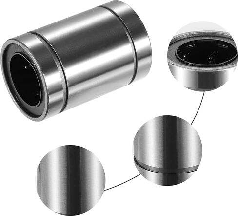 ACROPIX LM25UU 25mm IDx40mm ODx59mm Length Linear Ball Bearings Silver Tone - Pack of 2 in Saudi Arabia