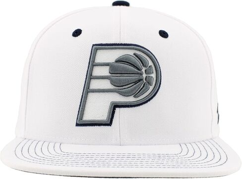 ZHATS NBA Officially Licensed Adjustable Snapback Hat Flat Bill Z11 Pop White in Saudi Arabia
