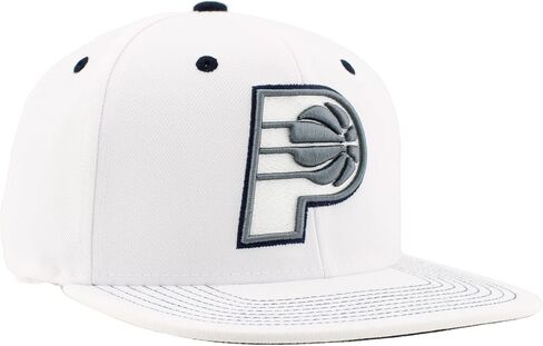 ZHATS NBA Officially Licensed Adjustable Snapback Hat Flat Bill Z11 Pop White in Saudi Arabia