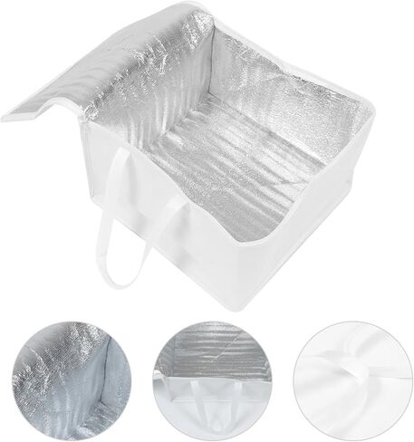 Hemoton Insulated Shopping Tote Insulated Food Bag Food Storage Bag Hot and Cold Thermal Insulated Food Carrier Large Capacity Warming Bag for Travel Picnic Hiking Outdoor Cake Packing Bag in Kuwait