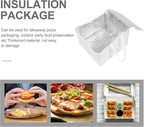 Hemoton Insulated Shopping Tote Insulated Food Bag Food Storage Bag Hot and Cold Thermal Insulated Food Carrier Large Capacity Warming Bag for Travel Picnic Hiking Outdoor Cake Packing Bag in Kuwait