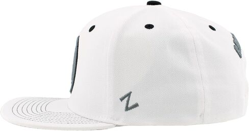 ZHATS NBA Officially Licensed Adjustable Snapback Hat Flat Bill Z11 Pop White in Saudi Arabia