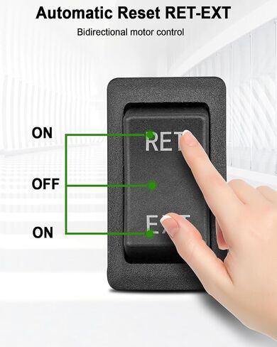 4 Pin Rocker Switch Replace HY60D, RET-EXT Push Button Switch 125VAC 20A, (ON)-Off-(ON) Pushbutton Switch in Saudi Arabia